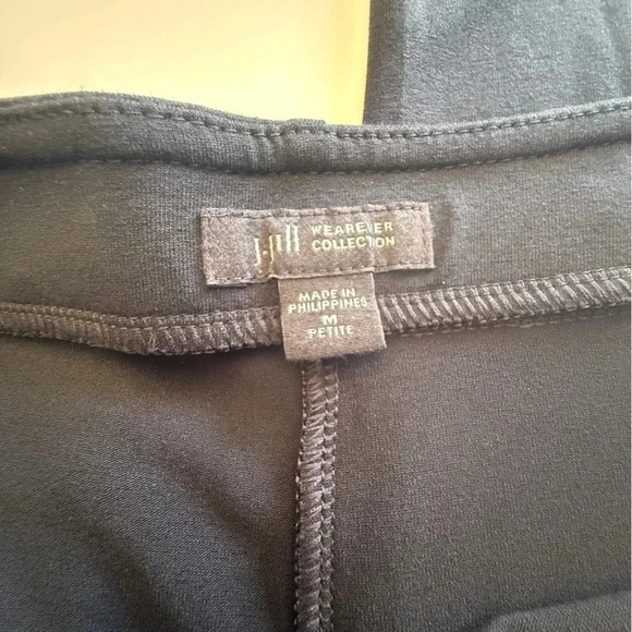 J Jill- Wearever- Stretch- Black- Elastic Waist-Split Hem- Comfy- Casual- M - Picture 8 of 12